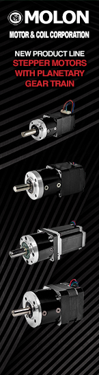 Molon slim stepper motor and gearmotor range